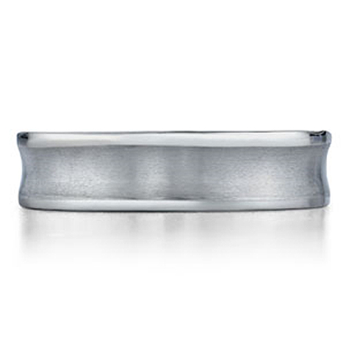 Concave 6mm Benchmark Titanium Wedding Ring