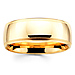 8mm Benchmark Yellow Gold Comfort Fit Milgrain Band thumb 0