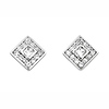 Square CZ Stud in Sterling Silver