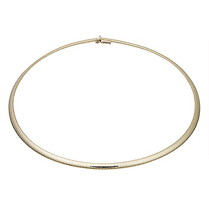 4mm Domed Omega Necklace