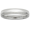 Platinum 4mm Milgrain Wedding Ring