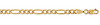 5mm Yellow Pave Figaro Bracelet
