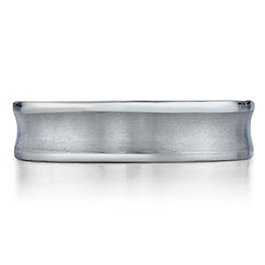 Concave 6mm Benchmark Titanium Wedding Ring