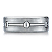 Nail Head Design Titanium Benchmark Wedding Ring thumb 0