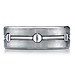 Titanium 8mm Comfort-Fit Satin-Finished Screw-Design Ring thumb 0