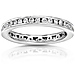 14K White Gold 0.55 CTW Round Diamond Channel Set Eternity Band thumb 0