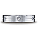 5mm Argentium Silver Comfort-Fit Pave 6-Diamond Band by Benchmark thumb 1