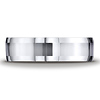 Cobaltchrome 7mm Comfort-Fit High Polished Beveled Edge Design Ring thumb 1