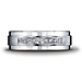 7mm Comfort-Fit Argentium Silver Pave 9-Diamond Wedding Band thumb 1