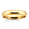 4mm Milgrain Yellow Gold Comfort Fit Benchmark Band thumb 0