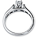 14K White Gold Channel Set Diamond Engagement Ring thumb 3
