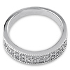 14K White Gold Milgrain 0.50ctw Diamond Pave Ring thumb 3