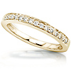 14K Yellow Gold 0.17 CTW Round Diamond Pave Set Wedding Band thumb 1