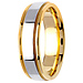 6.5mm 14k Two Tone Gold Band thumb 2