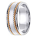 8mm 14k Two Tone Handmade Band thumb 2