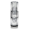 Titanium 7mm Comfort-Fit Hammered-Finished Design Ring thumb 1