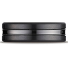 7.5mm Thin Polished Center Comfort-Fit Satin Black Titanium Wedding Band thumb 1