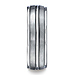 Titanium 8mm Comfort-Fit Satin-Finished Round Edge Design Ring thumb 1